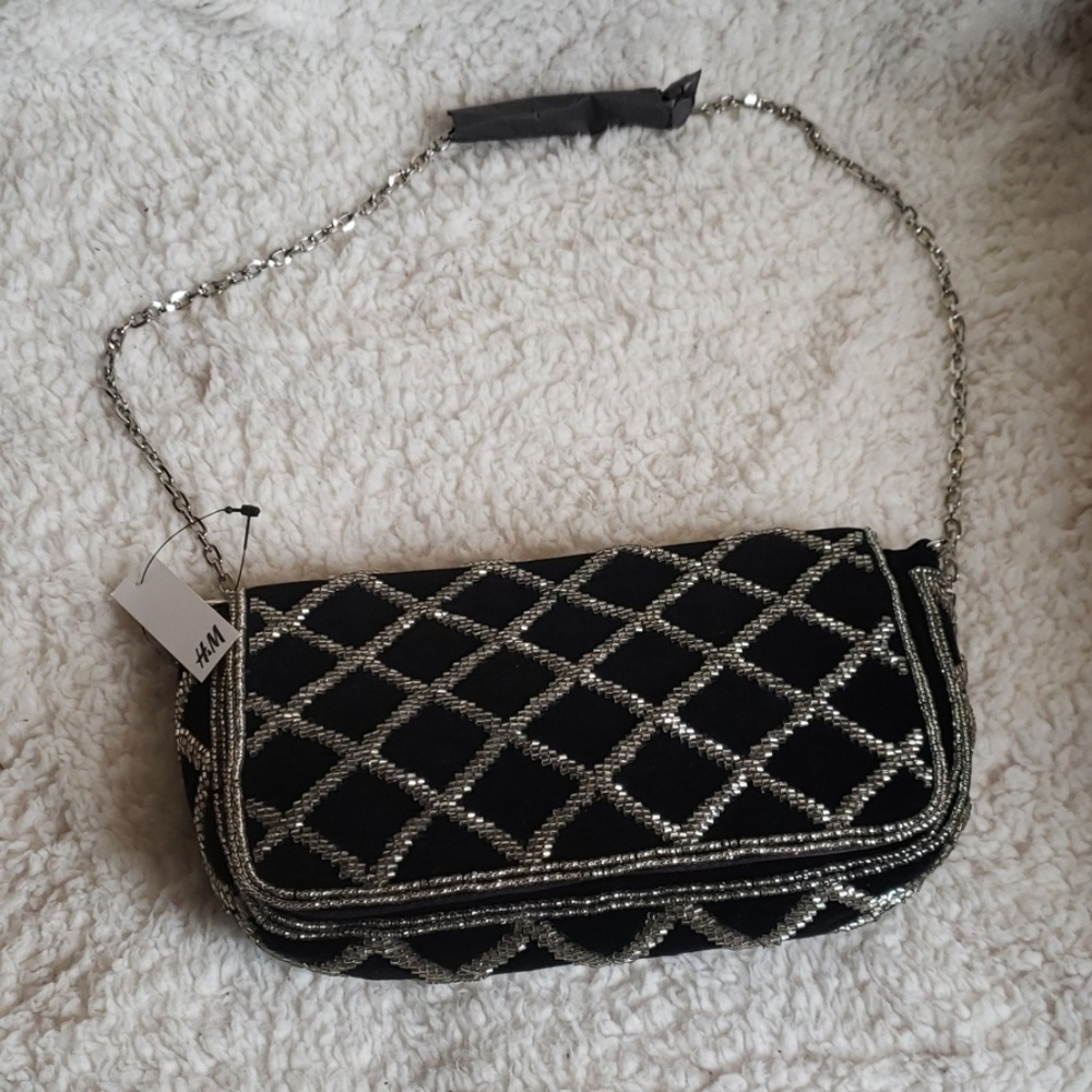 Black and Silver Handbag